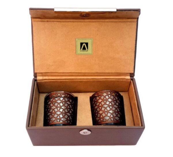 Coffret Duo Arabesque - Diffuseurs de parfum - Coffret bougie Artisanale Maroc