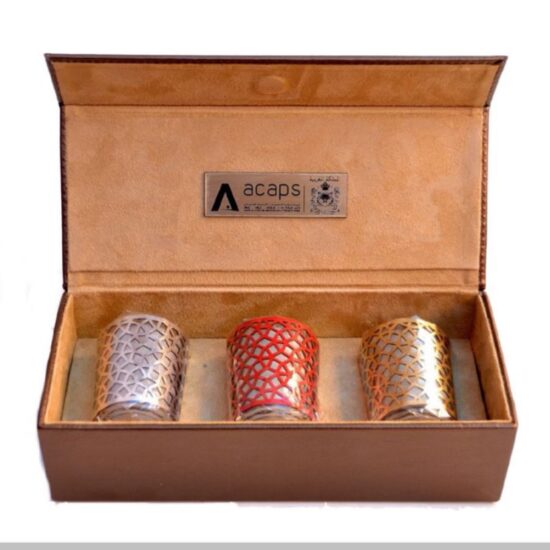 Coffret Trio Arabesque - Diffuseurs de parfum - Coffret bougie Artisanale Maroc